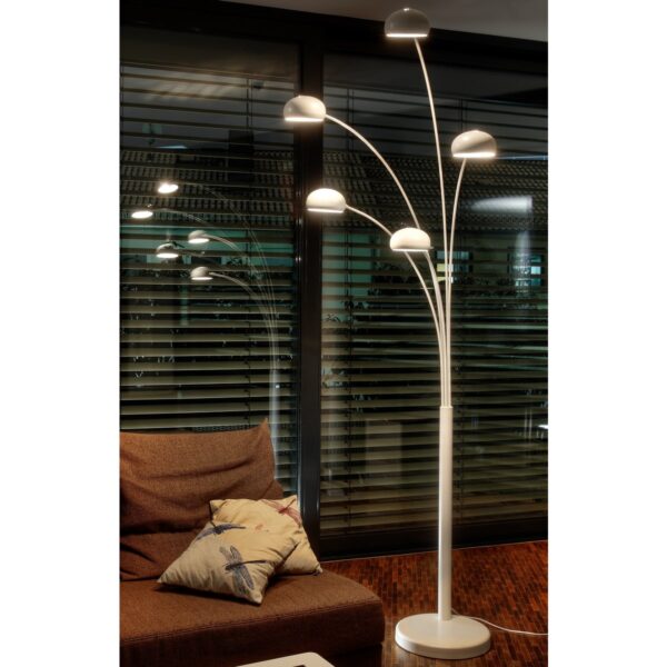 Five Fingers podna lampa – bijela s mramornom bazom