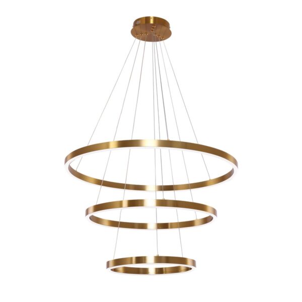 Viseća LED lampa NEO Copper Gold – 3 prstena
