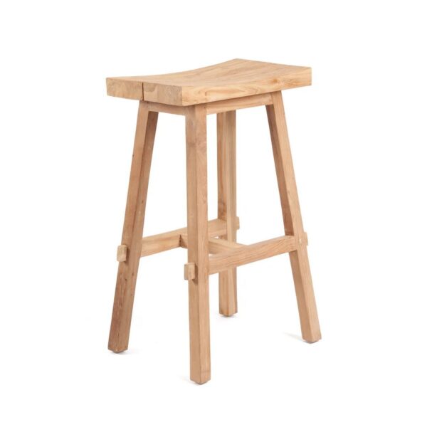 Teak drvena barska stolica