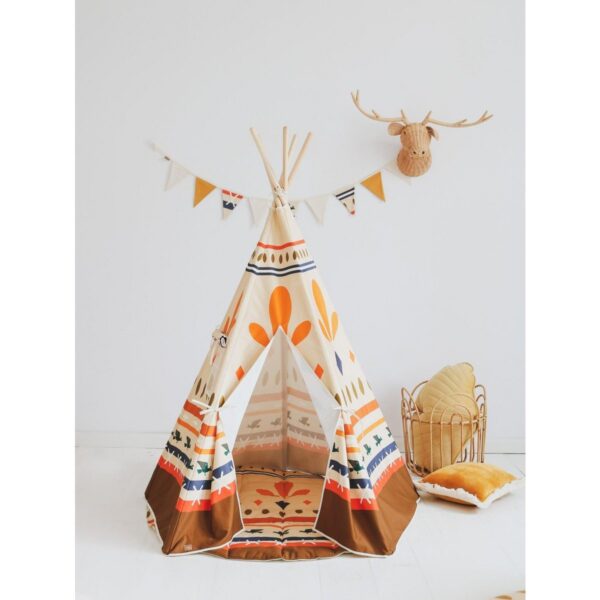 Tipi šator Native Vibes sa podlogom – 100% pamuk