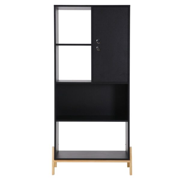 Polica s asimetričnim rasporedom i vratima – 72,5 x 154 cm