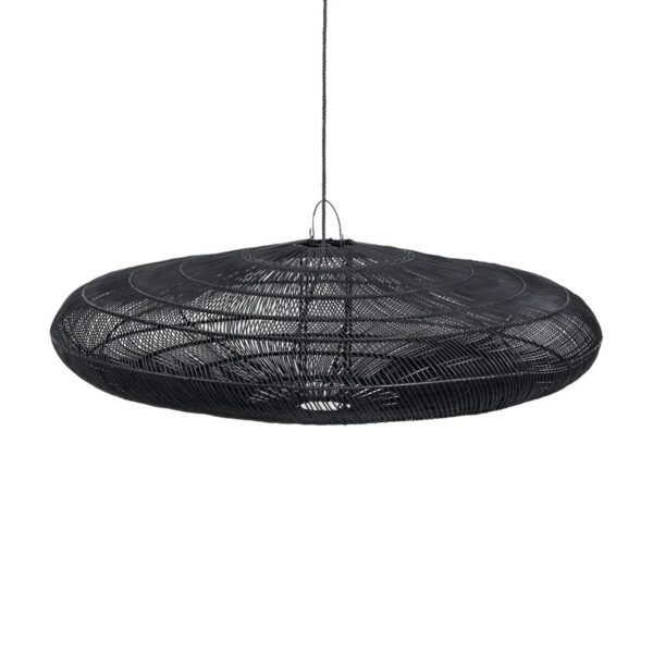 Macaron ručno rađena visilica od ratana – Crna, 150 cm
