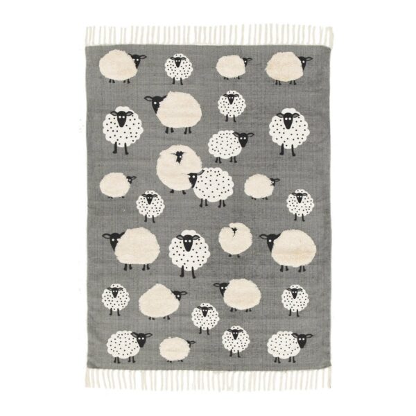 Dječji tepih Sheep Dream od pamuka – ručno izrađen
