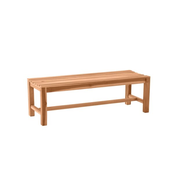 Teak vrtna klupa bez naslona – 150 cm