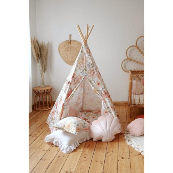 Teepee šator “Flower Power” – Cvjetna bajka