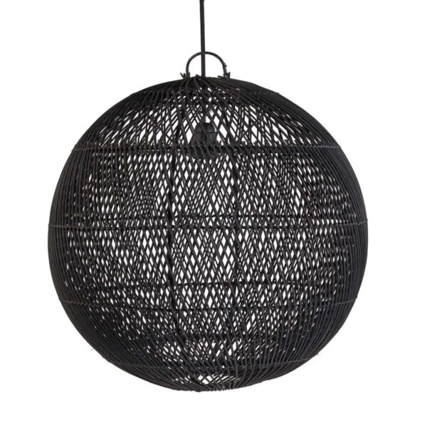 The Bubble Pendant – Viseća lampa od ratana (crna)