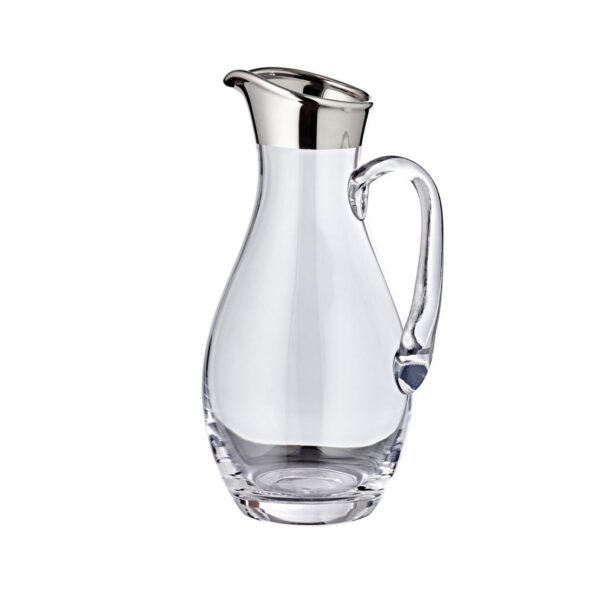 Johnny kristalna vrč sa platinastim rubom – ručno puhana, 1.8 L