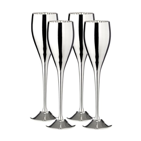 Srebrne čaše za šampanjac – Flute Set (4 kom)