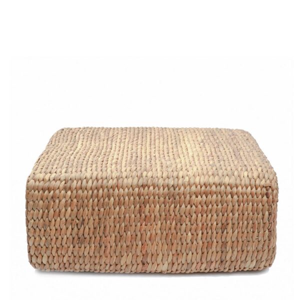 Kvadratni puf od vodene hijacinte – 60x60 cm