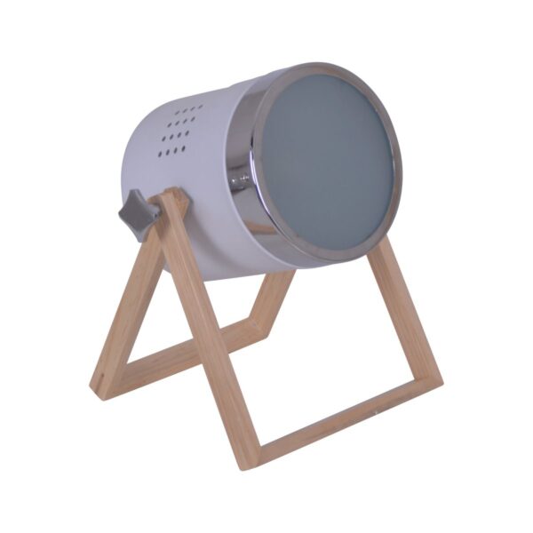 Tim Lampa – Bijela i Prirodno Drvo, 28 cm
