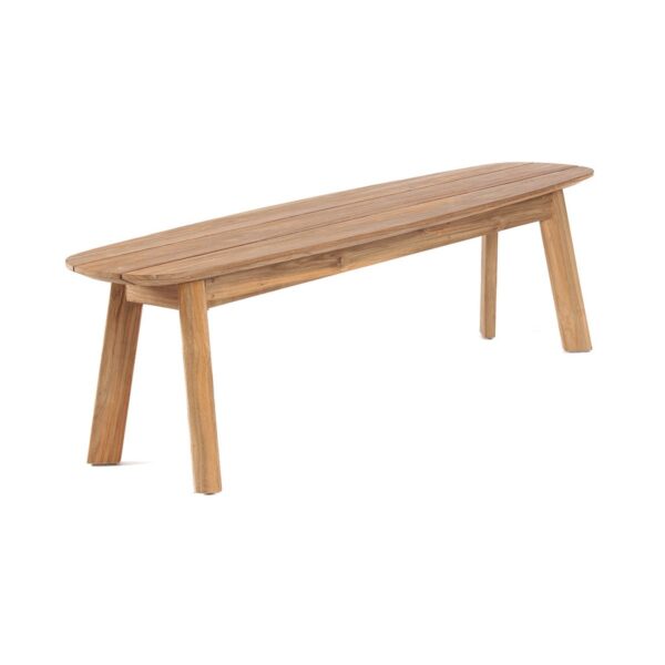 Drvena klupa Tutuala od recikliranog tikovog drva – 160 cm