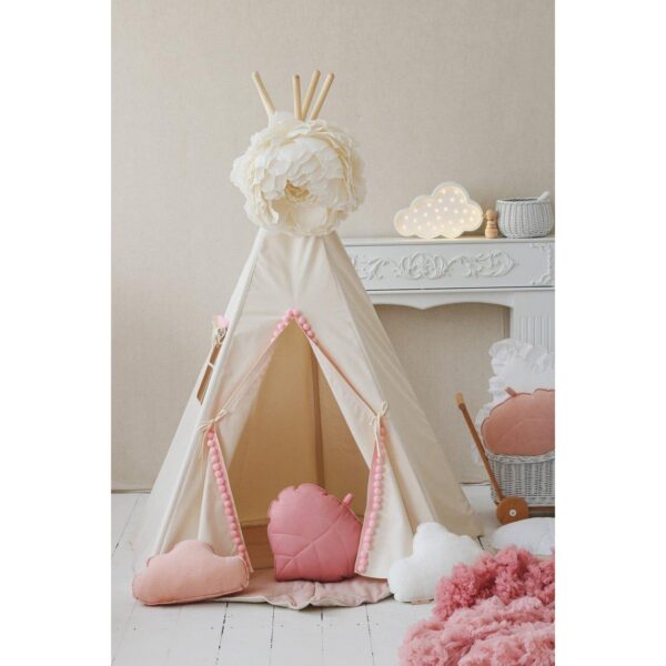 Dječji Teepee Šator “Fluffy Pompoms”
