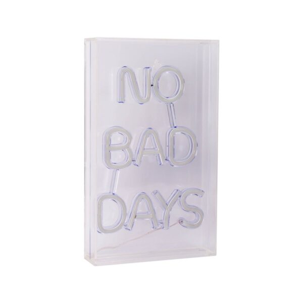 LED Dekorativna Lampa “No Bad Days” – 18x4,7x30 cm