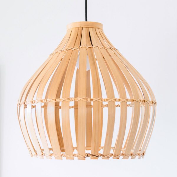 Kirma viseća lampa od bambusa – ručna izrada iz Indonezije (Ø 45 cm)
