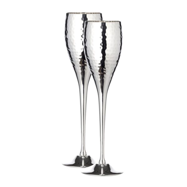 Dodo srebrne čaše za šampanjac (set od 2) – ručno izrađene, otporne i elegantne