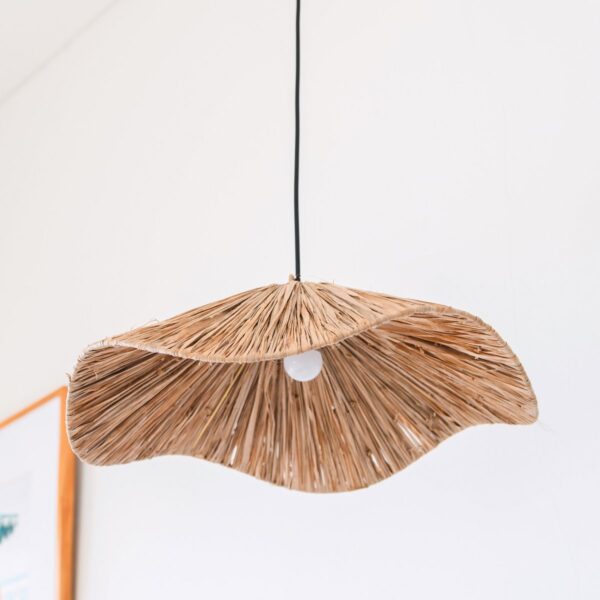 Ručno izrađena viseća lampa Tampah od rafije